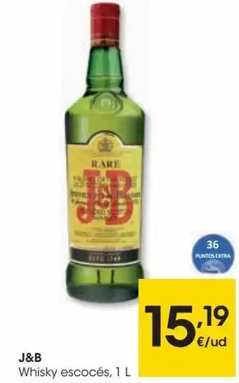 Eroski J&b whisky escocés oferta