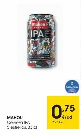 Eroski Mahou cerveza ipa 5 estrellas oferta