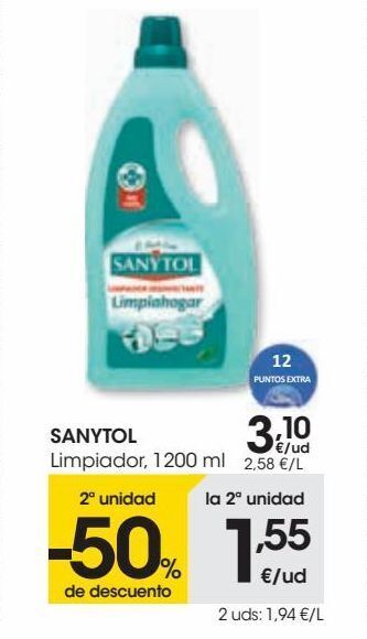 Eroski Sanytol limpiador oferta