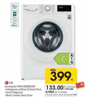 Eroski Lg lavadora oferta