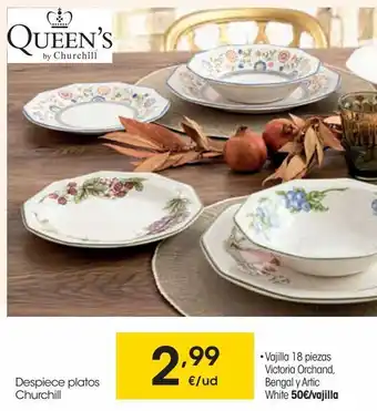 Eroski Despiece platos churchill oferta