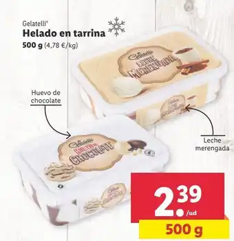 Lidl Helados gelatelli 500g oferta