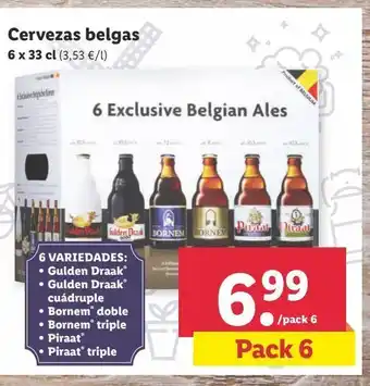 Lidl Cerveza belga 6 x 33 cl oferta