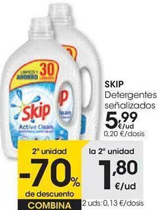 Eroski Skip Detergentes Señalizados oferta