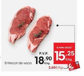 Eroski Entrecot De Vaca oferta