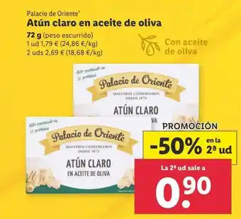 Lidl Atún claro palacio de oriente oferta
