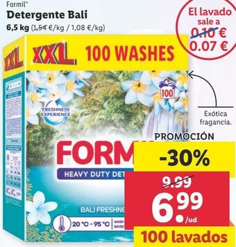 Lidl Detergente en polvo formil oferta