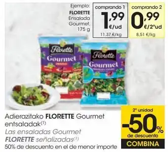 Eroski Las ensaladas gourmet florette oferta