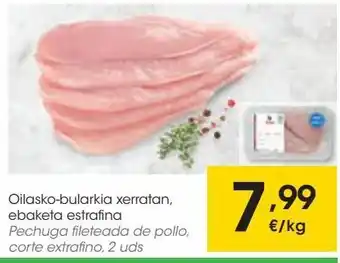 Eroski Pechuga fileteada de pollo oferta
