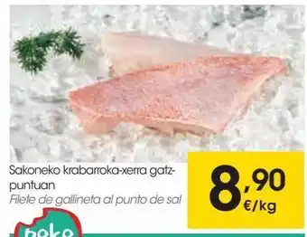 Eroski Filete de gallineta al punto de sal oferta