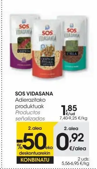 Sos vidasana productos señalizados