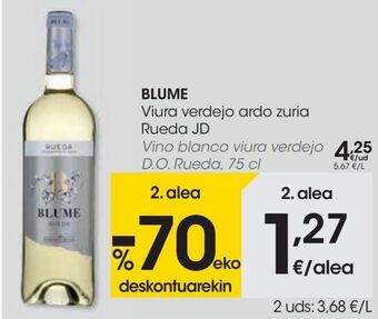 Eroski Blume vino blanco viura verdejo d.o. rueda oferta