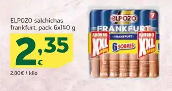 HiperDino Elpozo salchichas frankfurt oferta