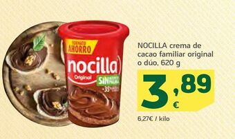 HiperDino Nocilla crema de cacao familiar original o dúo oferta