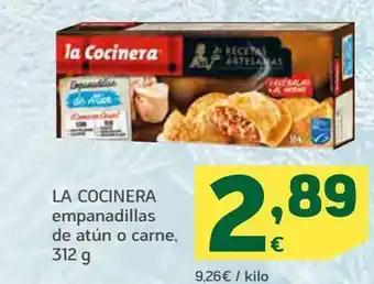 HiperDino La cocinera empanadillas de atún o carne oferta