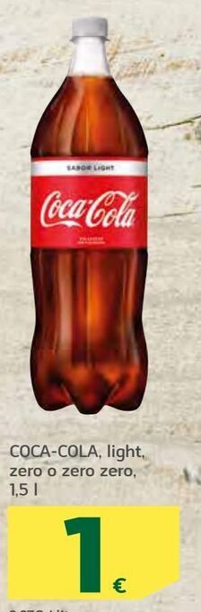 HiperDino Coca cola, light, zero o zero zero oferta