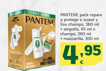 HiperDino Pantene pack repara y protege o suave y liso champú + ampolla o champú + mascarilla oferta