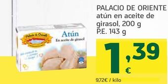 HiperDino Palacio de oriente atún en aceite de girasol oferta