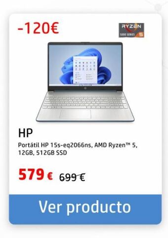 HP Ordenador portátil hp oferta