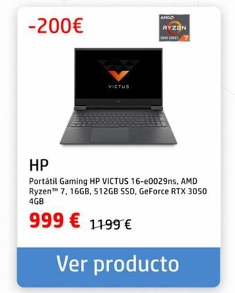 HP Ordenador portátil hp oferta