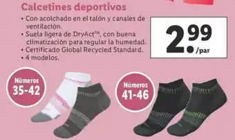 Lidl Calcetines deportivos Numeros 35-42/ 41-46 oferta
