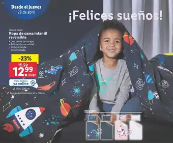 Lidl Livamo Home Ropa de cama infantil reversible oferta