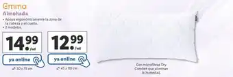 Lidl Almohada 2 modelos 50x75 cm / 45 x 110 cm oferta