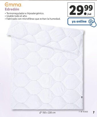 Lidl Edredón oferta