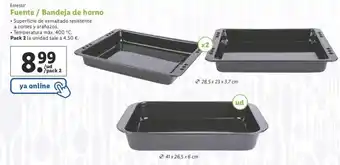 Lidl Ernesto Fuente/ Bandeja de horno Pack 2 oferta