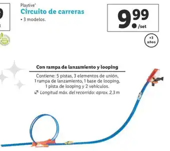 Lidl Playtive Circuito de carreras 3 modelos oferta