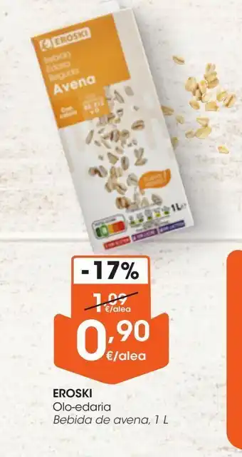 Eroski Bebida de avena eroski oferta