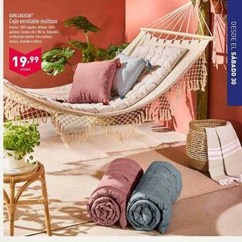 ALDI Home Creation Cojin Enrollable Multiuso oferta