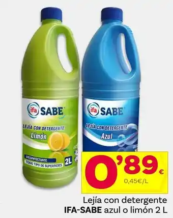 Supermercados Dani Lejía con detergente ifa sabe oferta