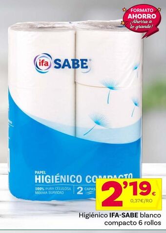 Supermercados Dani Papel higiénico ifa sabe oferta