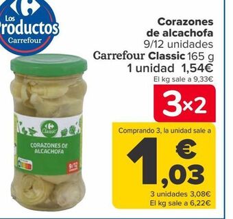 Carrefour Corazones de alcachofa carrefour classic oferta