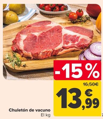 Carrefour Chuletón de vacuno oferta