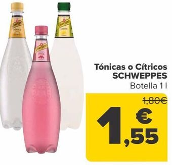 Carrefour Tónicas o cítricos schweppes oferta
