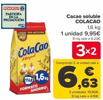 Carrefour Cacao soluble colacao oferta