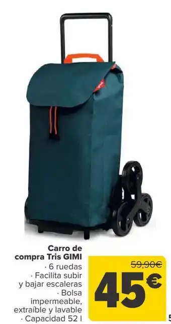 Carrefour Carro de compra tris gimi oferta
