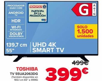 Carrefour Toshiba tv 55ua2063dg oferta