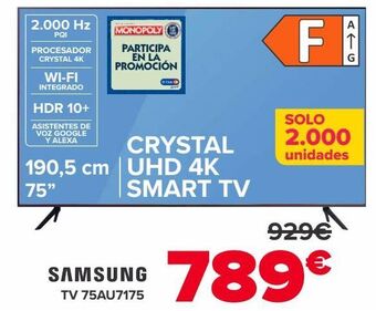 Carrefour Samsung tv 75au7175 oferta