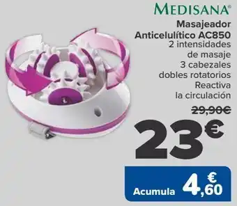 Carrefour Medisana masajeador anticelulítico ac850 oferta