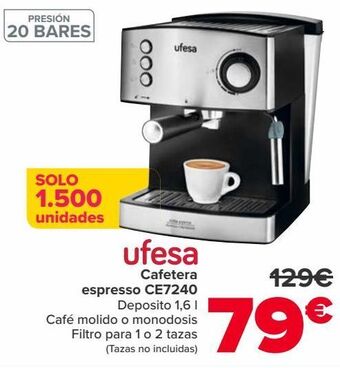 Carrefour Ufesa cafetera espresso ce7240 oferta