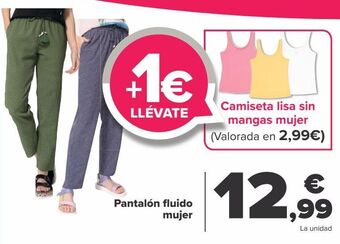 Carrefour Pantalón fluido mujer oferta