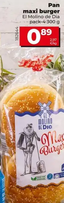 Maxi Dia Pan maxi burger oferta