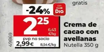 Maxi Dia Crema de cacao oferta