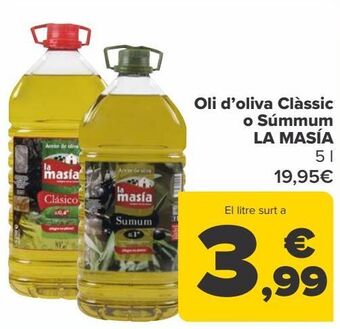Carrefour Aceite de oliva clásico o sumum la masía oferta