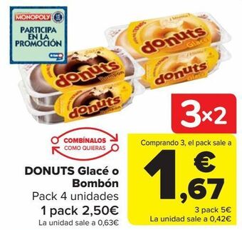 Carrefour Donut glacé o bombón oferta