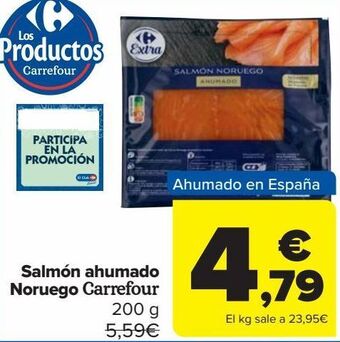 Carrefour Salmón ahumado noruego carrefour oferta
