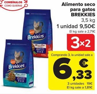 Carrefour Alimento seco para gatos brekkies oferta